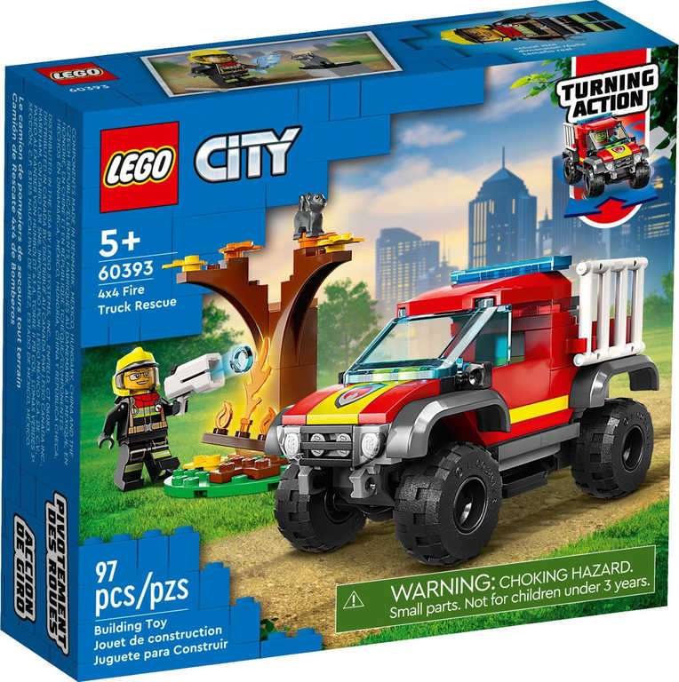 LEGO CITY Auto hasièský tereòák 4x4 60393 STAVEBNICE - zvìtšit obrázek