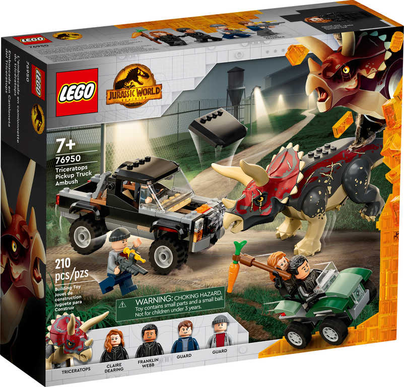 LEGO JURASSIC WORLD Útok triceratopse na pick-up 76950 STAVEBNICE - zvìtšit obrázek