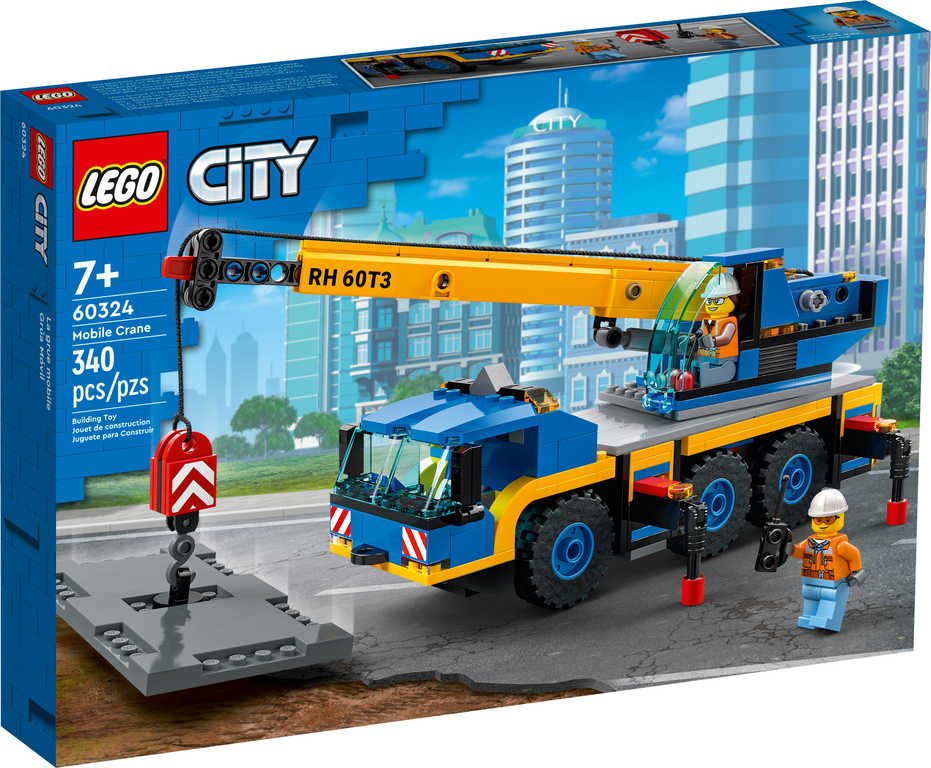 LEGO CITY Pojízdný jeøáb 60324 STAVEBNICE - zvìtšit obrázek
