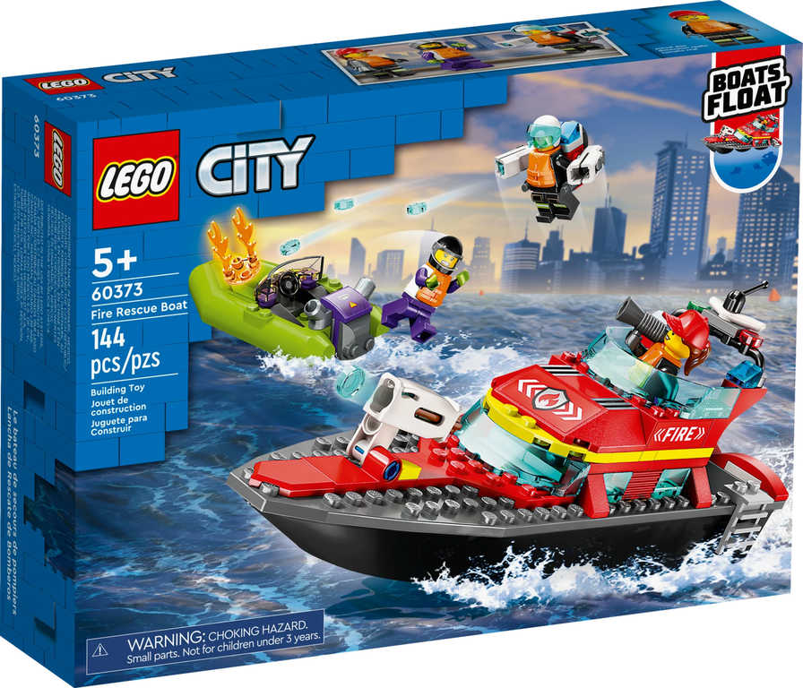 LEGO CITY Hasièská záchranná loï a èlun 60373 STAVEBNICE - zvìtšit obrázek