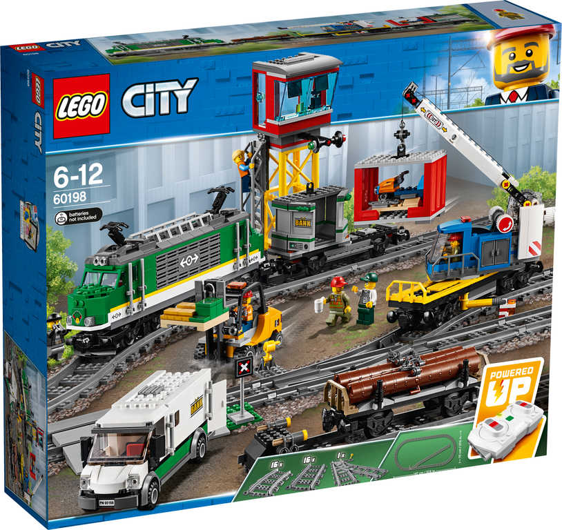 LEGO CITY RC Nákladní vlak na baterie 60198 STAVEBNICE - zvìtšit obrázek