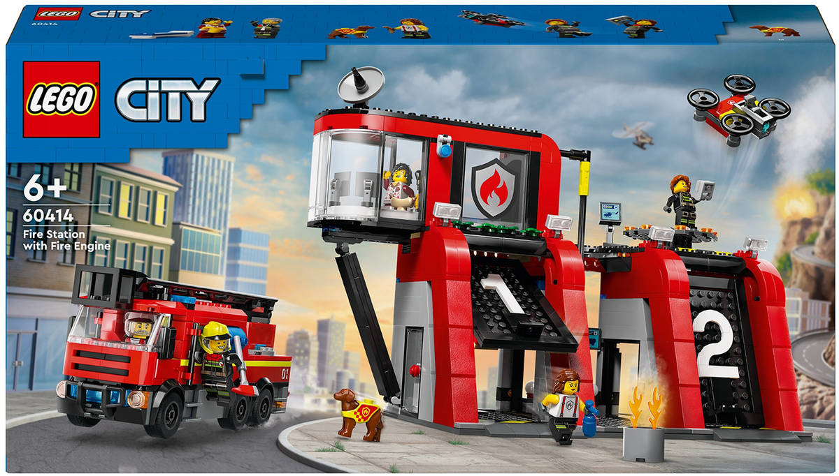 LEGO CITY Hasièská stanice s hasièským vozem 60414 STAVEBNICE - zvìtšit obrázek