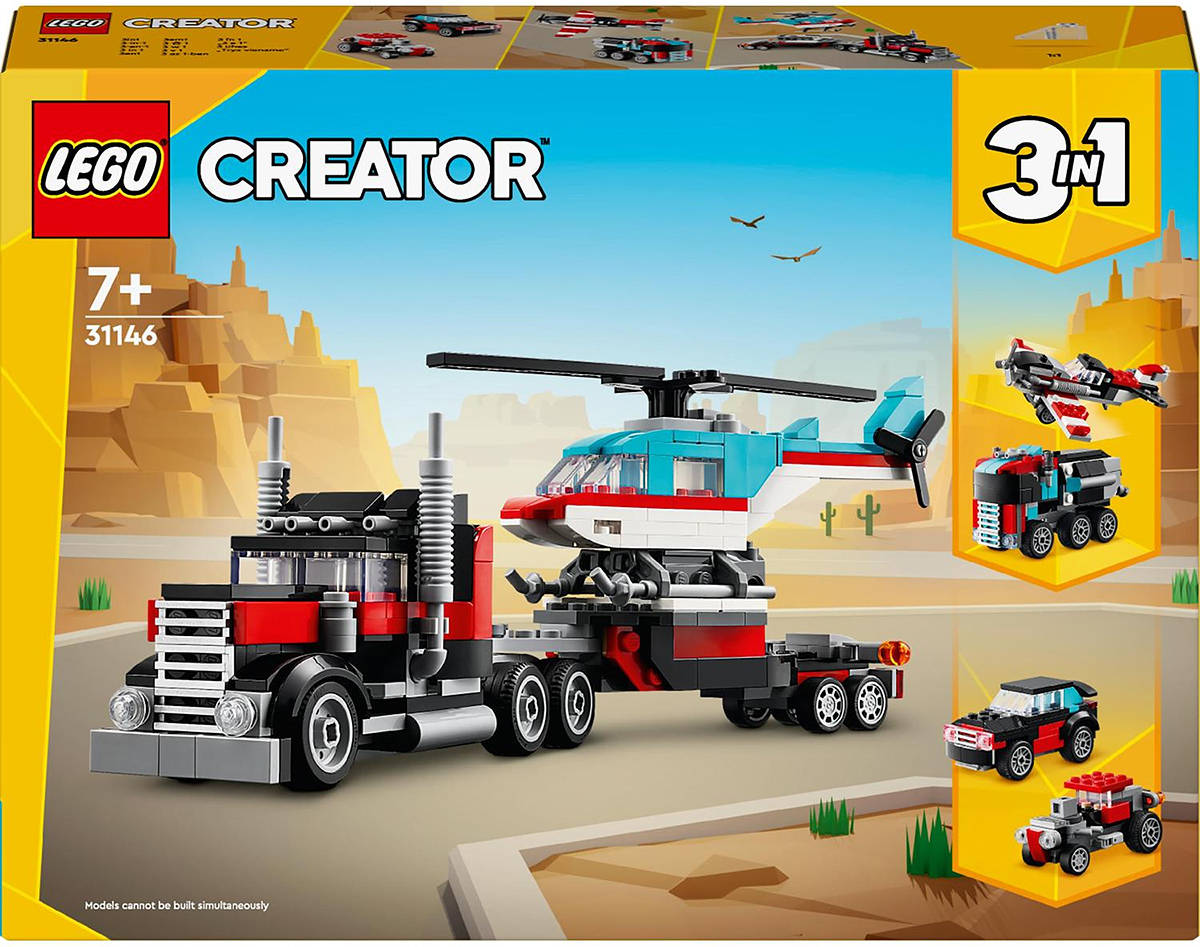 LEGO CREATOR Auto náklaïák a helikoptéra 3v1 31146 STAVEBNICE - zvìtšit obrázek
