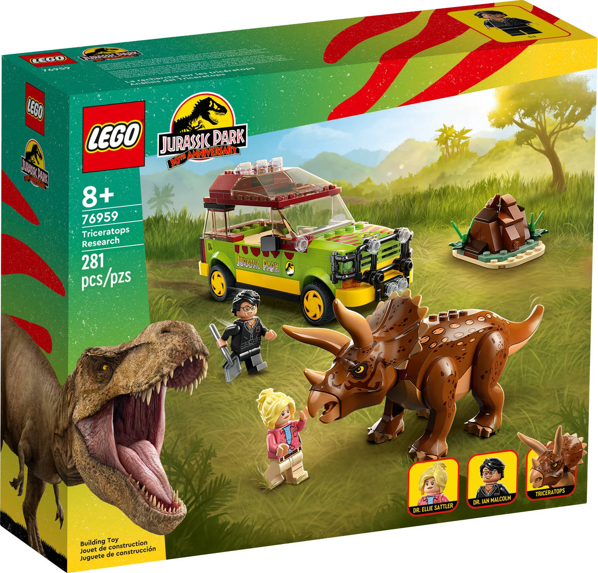 LEGO JURASSIC WORLD Zkoumání triceratopse 76959 STAVEBNICE - zvìtšit obrázek