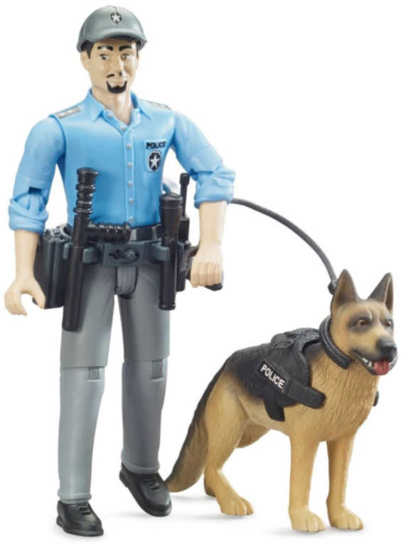 BRUDER 62150 Set figurka policista + policejní pes - zvìtšit obrázek