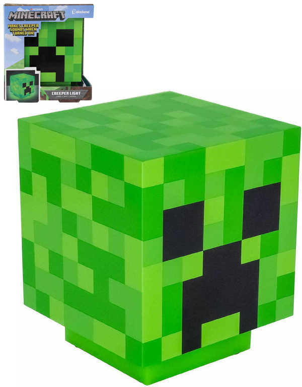 Minecraft Crepper halloweenská dekorativní lampa na baterie Svìtlo Zvuk - zvìtšit obrázek