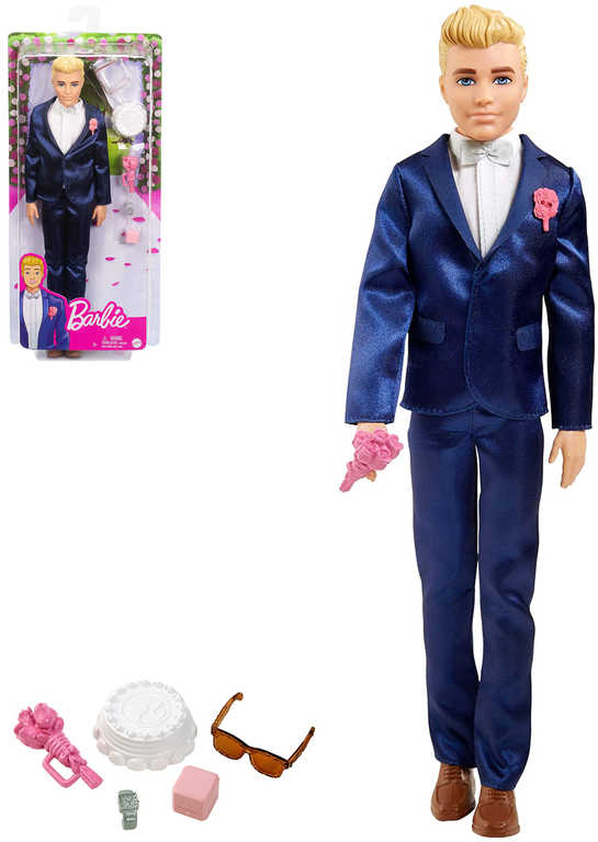 MATTEL BRB Barbie panák Ken ženich v obleku svatební set s doplòky - zvìtšit obrázek