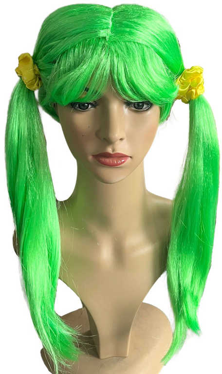 KARNEVAL paruka dìtská Lollipopz Amy zelená umìlé vlasy - zvìtšit obrázek