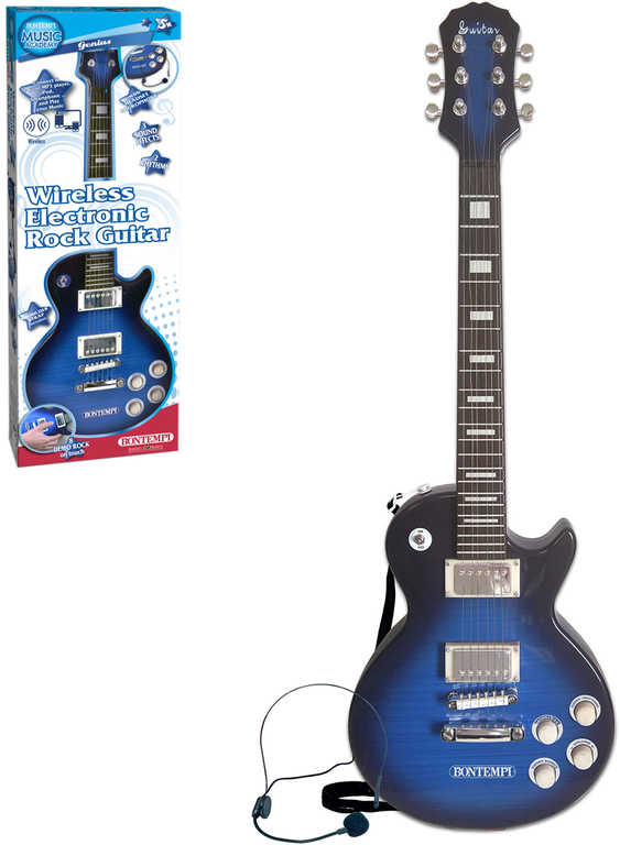 BONTEMPI Dìtská rocková kytara elektronická Gibson na baterie Zvuk - zvìtšit obrázek