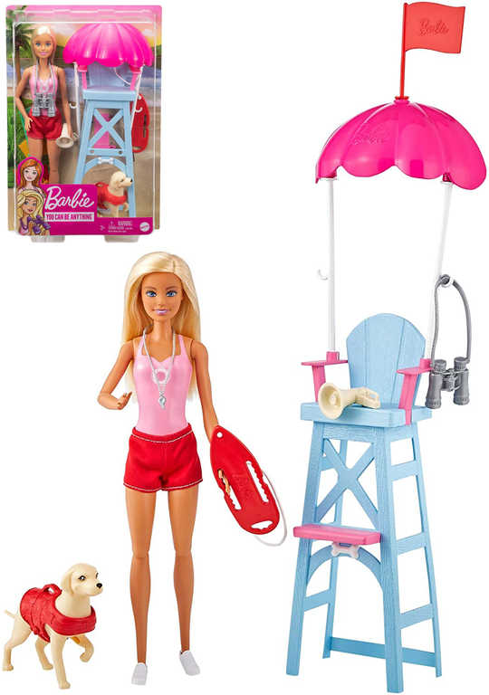 MATTEL BRB Panenka Barbie plavèice herní set s doplòky v krabici - zvìtšit obrázek