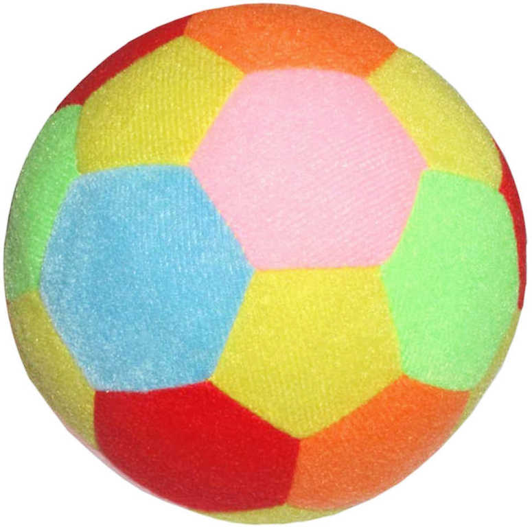 PLYŠ Baby soft barevný míè Happy World 18cm s chrastítkem pro miminko - zvìtšit obrázek