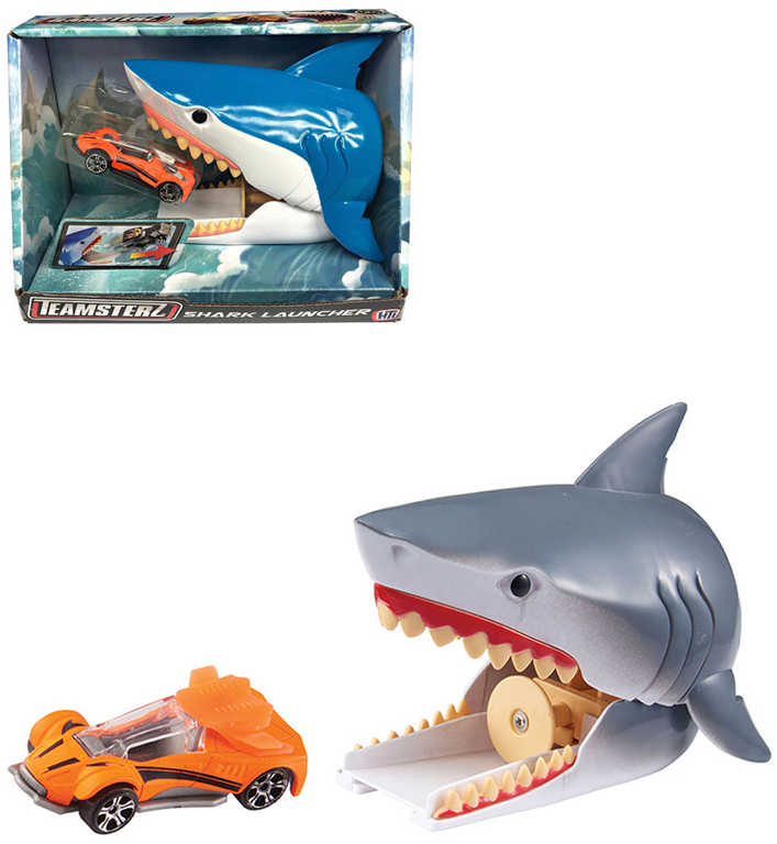 Teamsterz Žraloèí útok set žraloèí hlava s vystøelovacím autíèkem kov 2 barvy - zvìtšit obrázek