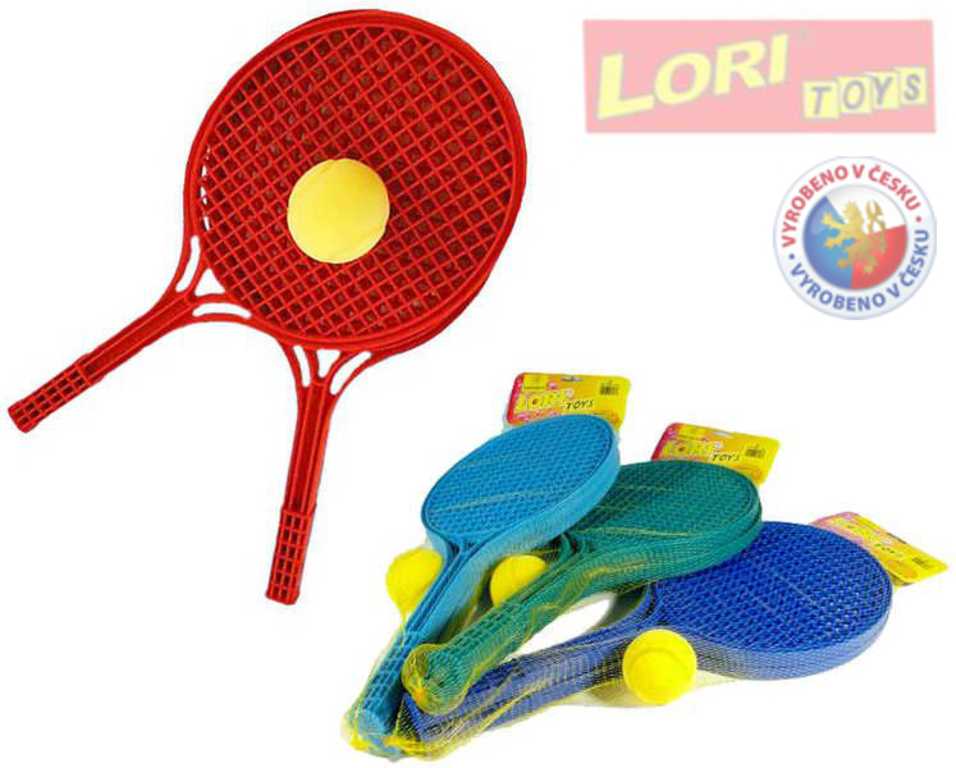 LORI 227 Set na soft tenis 2 barevné rakety a míèek 4 barvy plast - zvìtšit obrázek