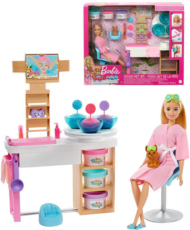 MATTEL BRB Barbie salón krásy set panenka s pejskem a doplòky - zvìtšit obrázek