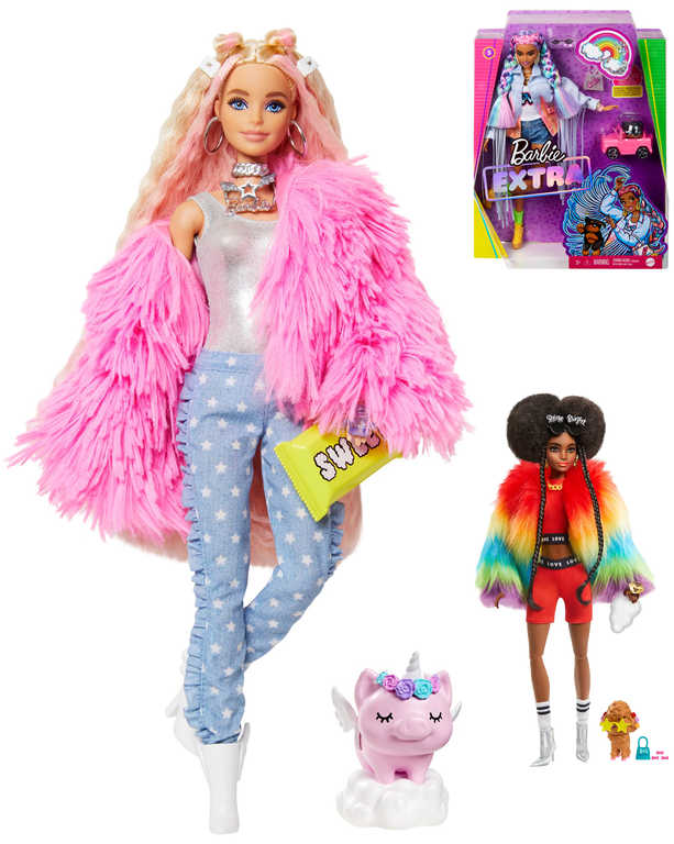 MATTEL BRB Panenka fashion Barbie Extra módní set s mazlíèkem 5 druhù - zvìtšit obrázek