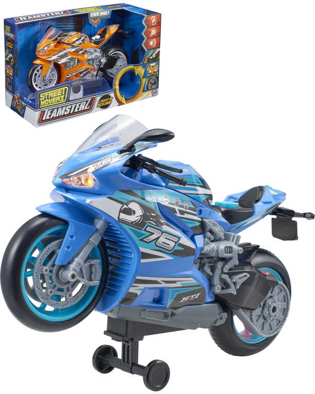 Teamsterz Street Moverz motorka s funkcemi na baterie Svìtlo Zvuk 2 barvy - zvìtšit obrázek