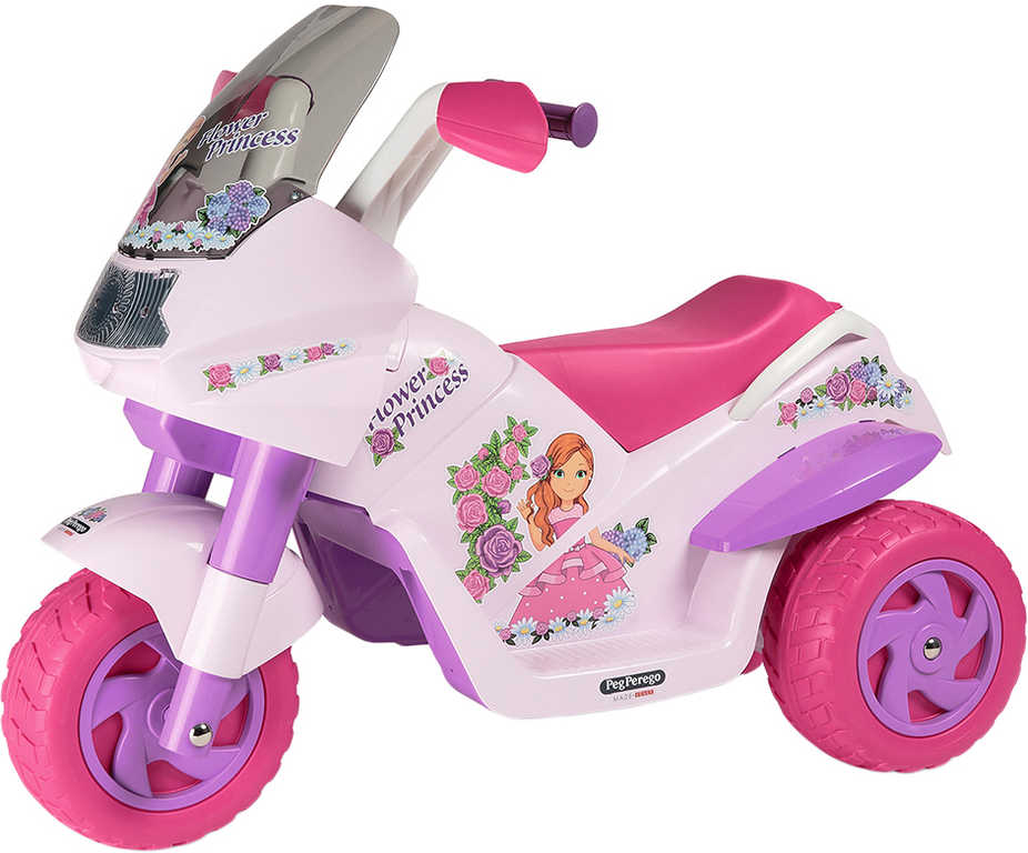 PEG PÉREGO Baby motorka FLOWER PRINCESS 6V Elektrické vozítko - zvìtšit obrázek
