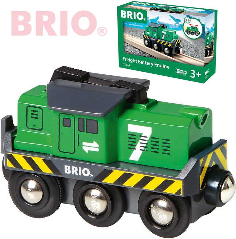 BRIO Lokomotiva elektrická zelená na baterie k vláèkodráze 33214 Svìtlo - zvìtšit obrázek
