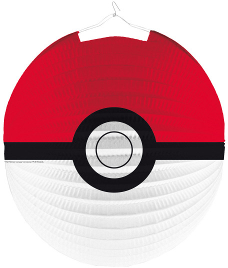 Lampion kulatý Pokémon Pokeball 25cm na svíèku karton - zvìtšit obrázek