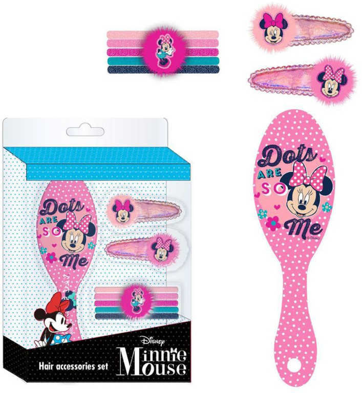 Set èesací Disney Minnie Mouse høeben se sponkami a gumièkami do vlasù - zvìtšit obrázek