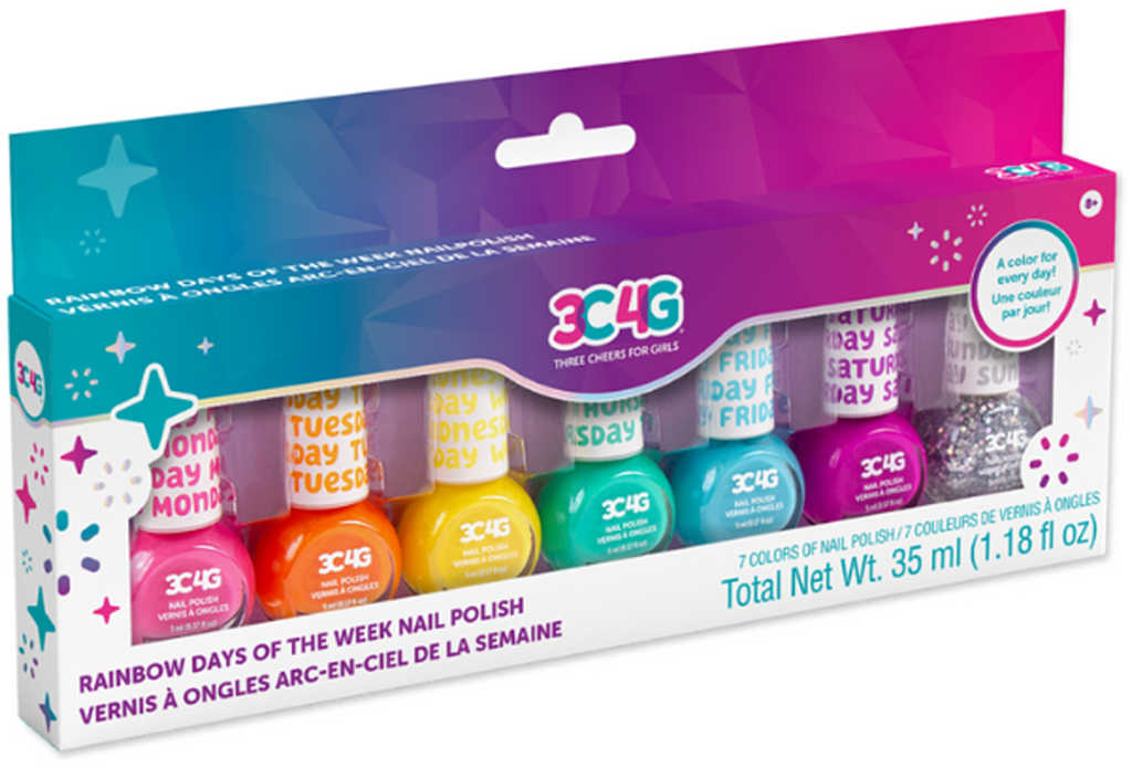 MAKE IT REAL Dìtské laky na nehty barevné dny v týdnu set 7ks v krabici - zvìtšit obrázek