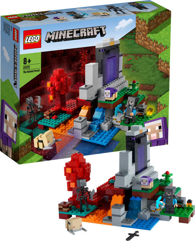 LEGO MINECRAFT Znièený portál 21172 STAVEBNICE - zvìtšit obrázek