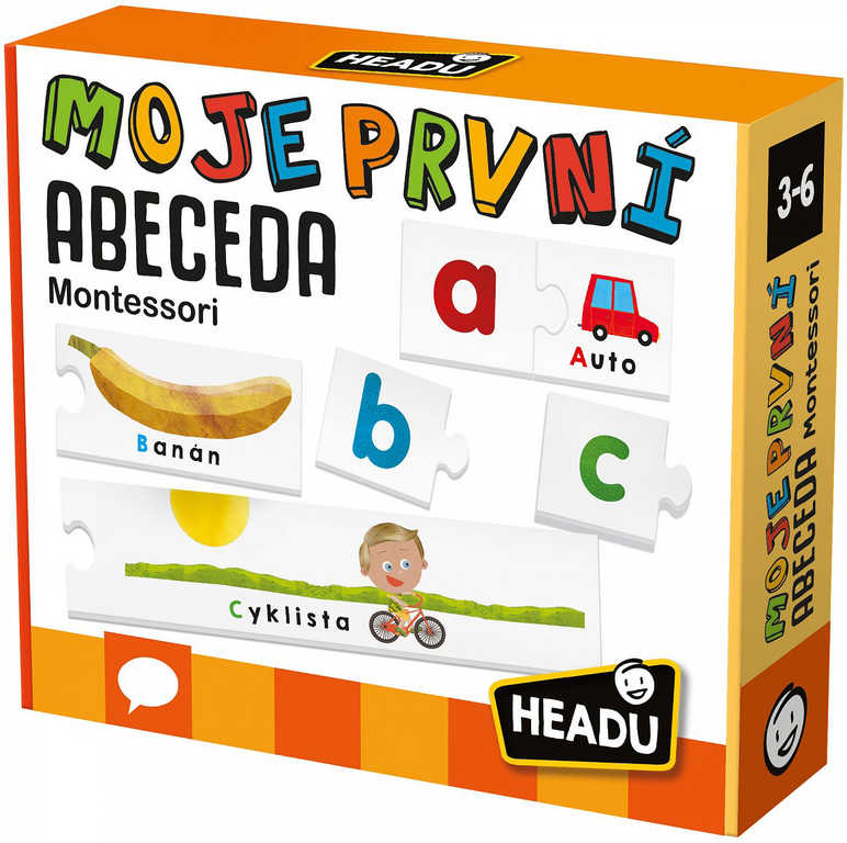 ADC HEADU Montessori Moje první abeceda puzzle nauèná skládaèka 27 dvojic - zvìtšit obrázek