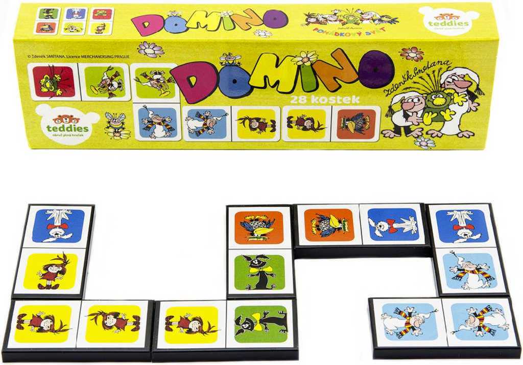 Hra domino Pojï s námi do pohádky 28 dílkù ilustrace Veèerníèek - zvìtšit obrázek