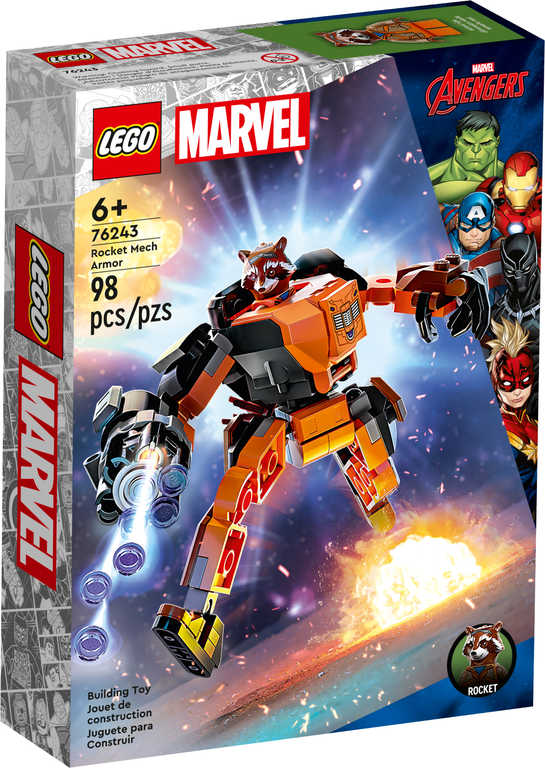 LEGO MARVEL Avengers: Rocket v robotickém brnìní 76243 STAVEBNICE - zvìtšit obrázek