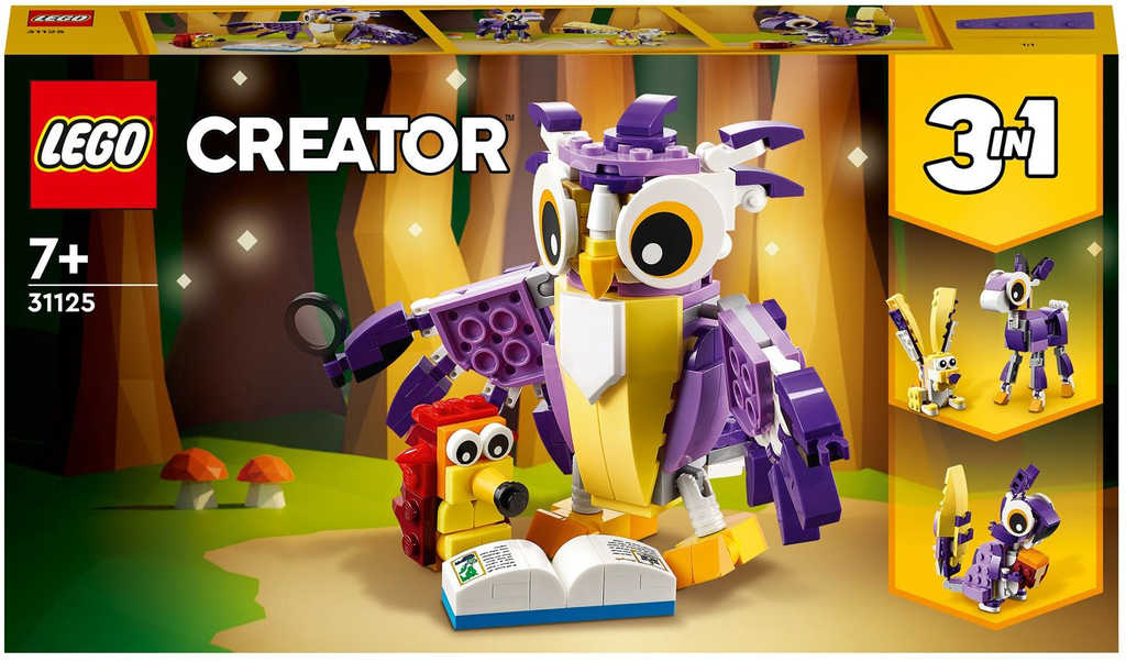 LEGO CREATOR Zvíøátka z kouzelného lesa 3v1 31125 STAVEBNICE - zvìtšit obrázek