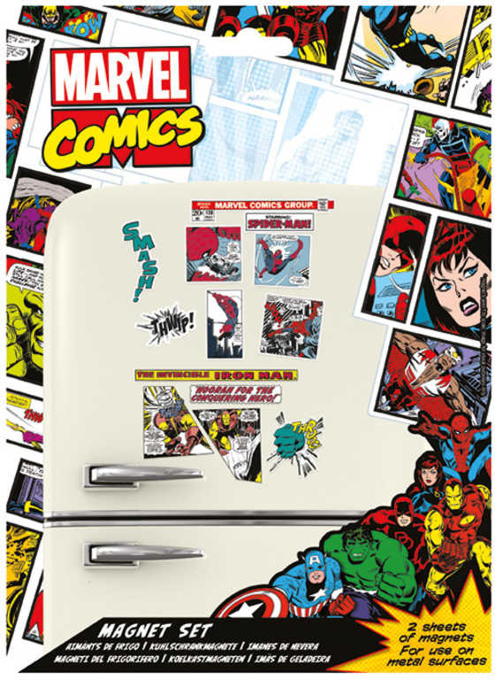 Magnetky Marvel Comics komiksové motivy set 18ks na kov - zvìtšit obrázek