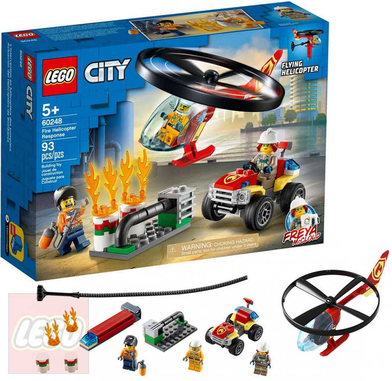 LEGO CITY Zásah hasièského vrtulníku 60248 STAVEBNICE - zvìtšit obrázek