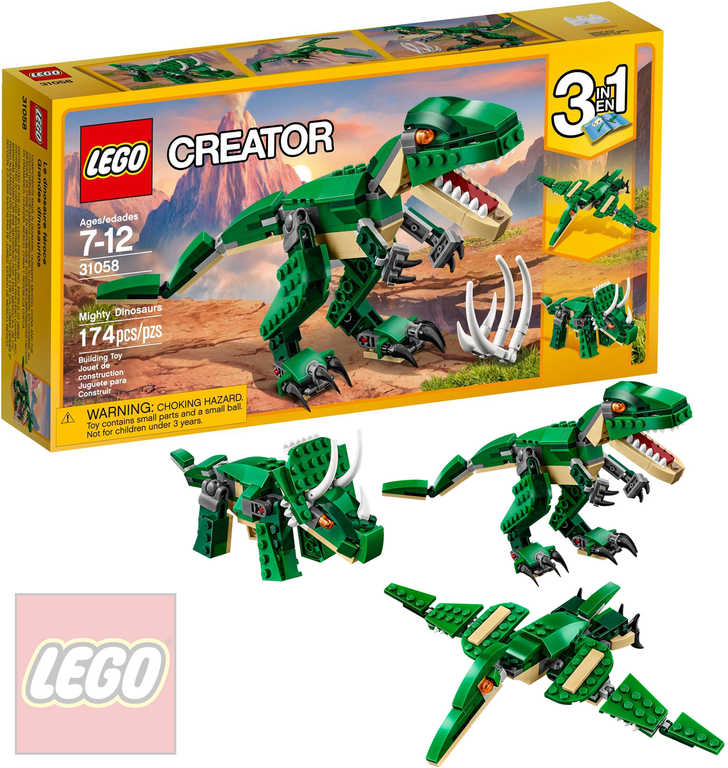LEGO CREATOR Úžasný dinosaurus 3v1 31058 STAVEBNICE - zvìtšit obrázek