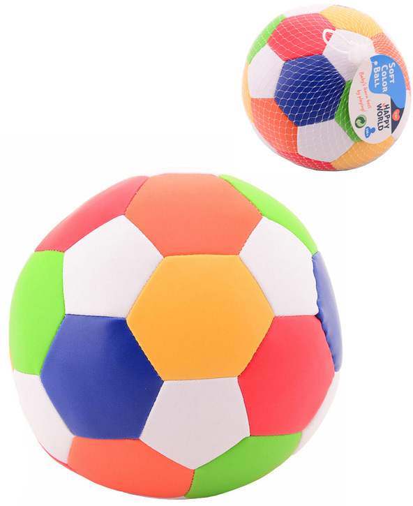 Soft baby míè mìkký barevný 14cm balón (kopaèák) pro miminko - zvìtšit obrázek