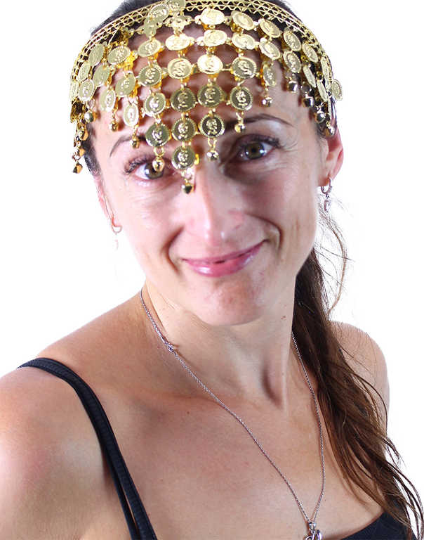 KARNEVAL Čelenka orientální s penízky *KARNEVALOVÝ DOPLNĚK* - zvětšit obrázek